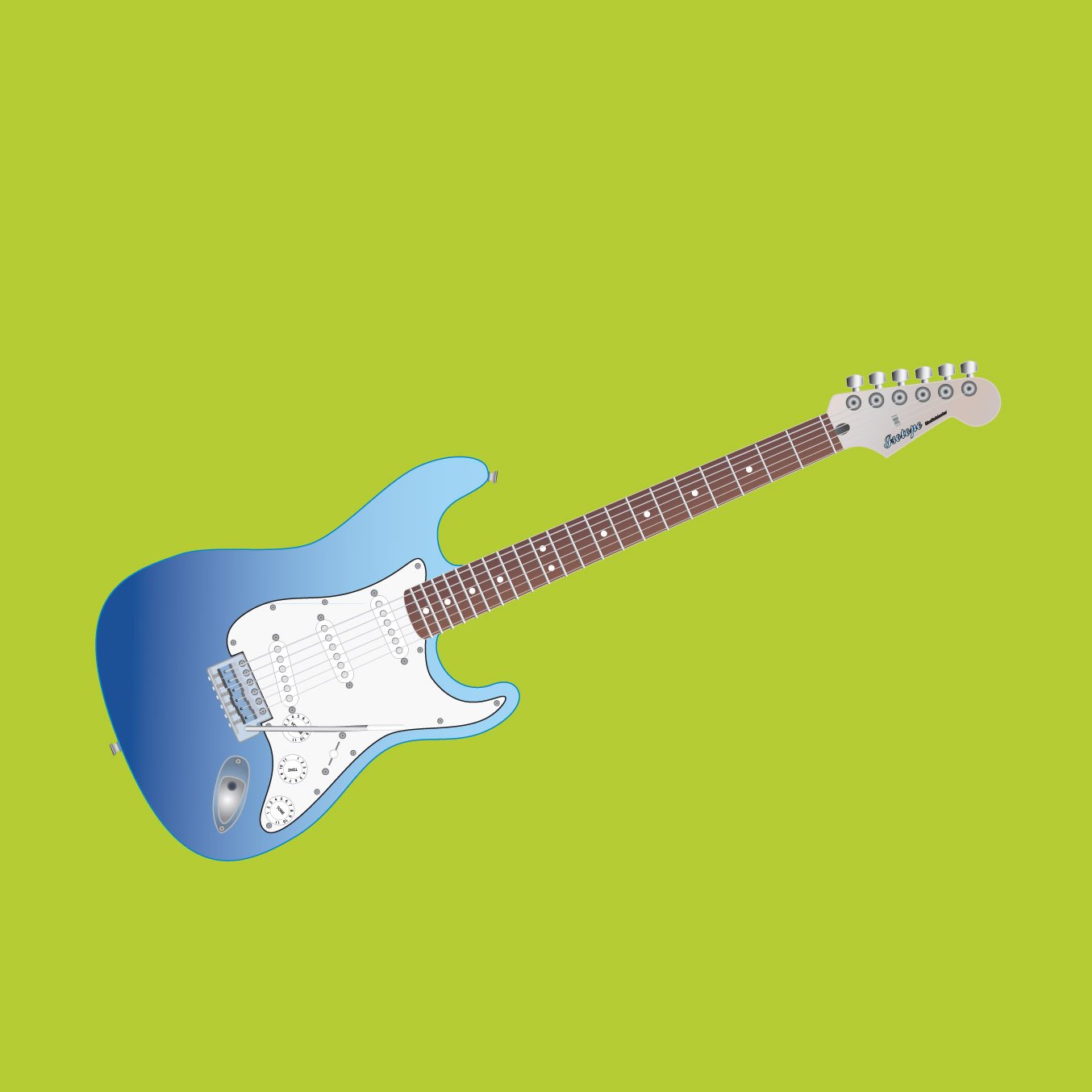 Fender Stratocaster vector illustration