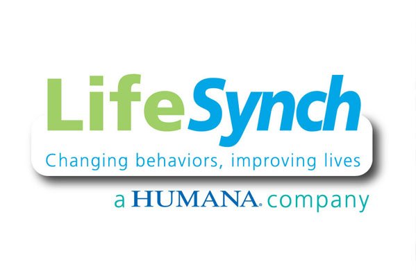 LifeSynch logo with Humana parent-company relationship on white
