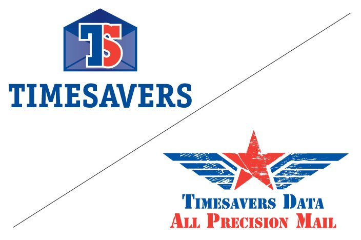 Timesavers logo, 2007 original and 2012 redesign