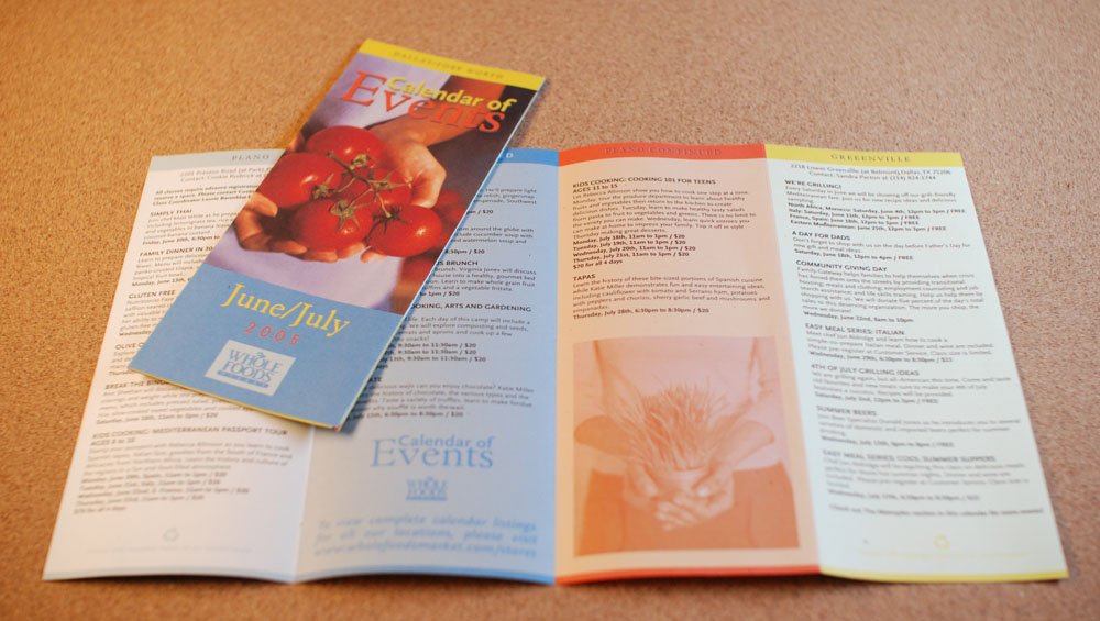 Whole Foods calendar of events